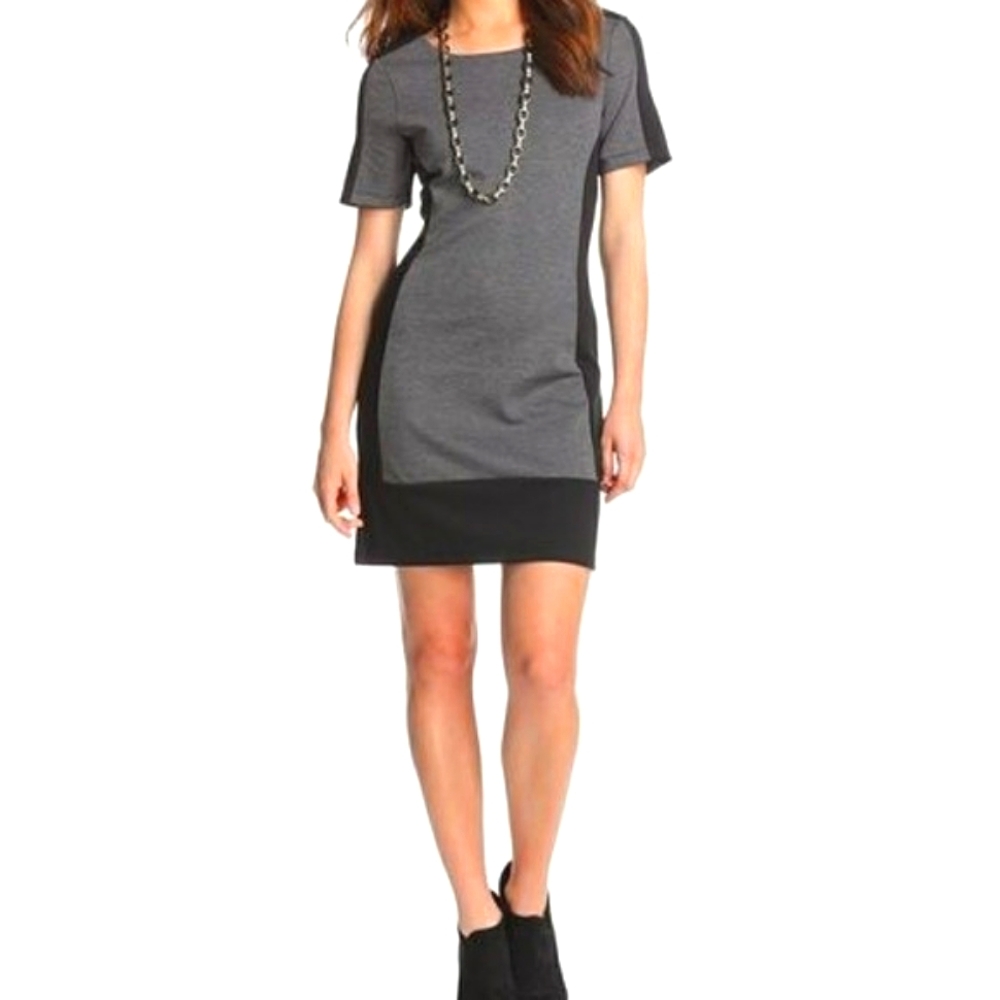 Fitted, short sleeve dress